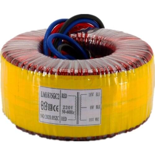 Power amplifier transformer pure copper wire double AC18v 120w LM1875 power amplifier board toroidal transformer