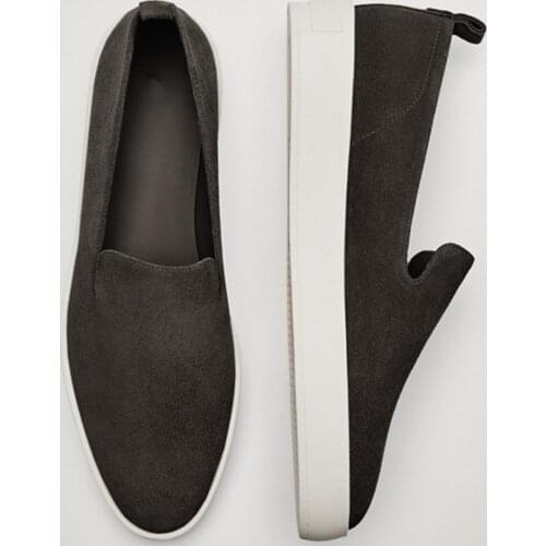 Jenny&Dave Flat Women Summer Slip-On Loafers Women England Style Fashion Soft Genuine Leather Lazy Shoes Women Flat Shoes