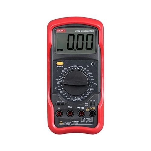 UNI-T UT52 UT-52 LCD Digital Multimeter AC DC Voltmeter Amp Ohm Capacitance Tester