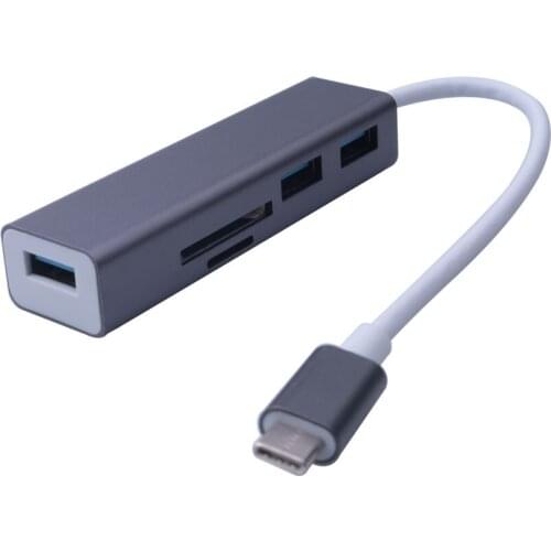 USB Type C to USB3.1 cable TF SD Card 5IN1 Adapter Splitter for Macbook Pro