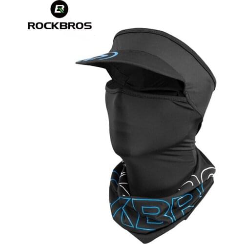 ROCKBROS Cycling Headband Bandana Male Women Breathable Balaclava Anti-UV 50+Sports Running Fishing Outdoor Scarf Face Mask Cap