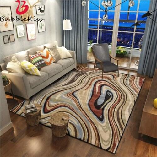 Bubble Kiss Waterproof Carpets for Bed Room Retro Atmosphere American Abstract Curve Carpet Living Room Decoration Teenager