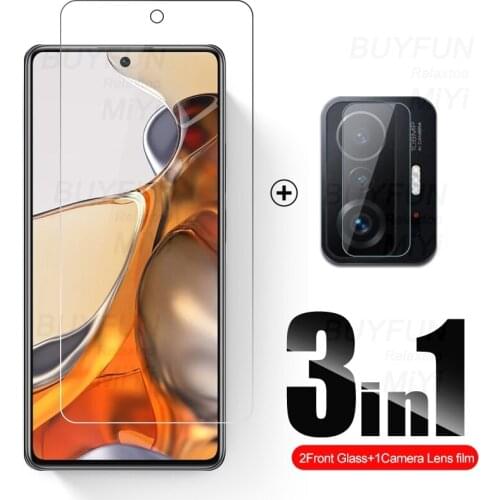 3IN1 Camera Protective Glass for Xiaomi Mi11T Mi9T Mi10T Mi 11T 10T Pro Xiaomi11T Xiomi Xaomi Xiami 11 T Screen Protectors Film