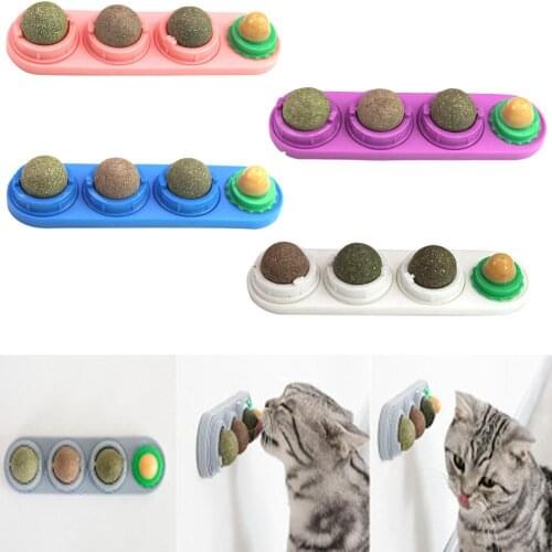 Healthy Cat Catnip Sugar Cats Snacks Licking Candy Nutrition Energy Ball Toys For Cat Kitten Playing Pet Cat Products