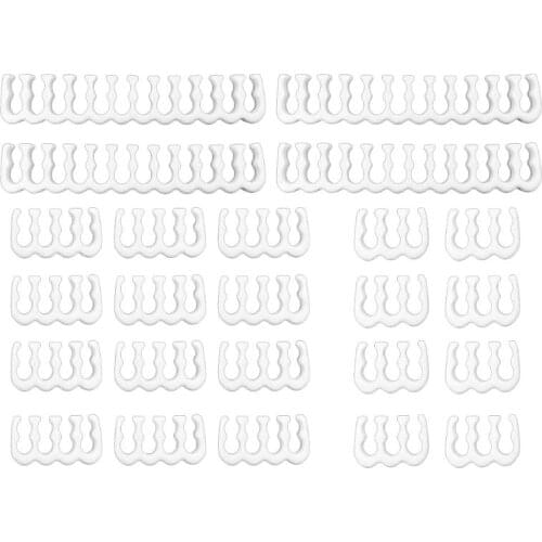 1Set 24Pin x 4 8Pin x 12 6Pin x 8 PP Cable Comb Clamp/Clip/Dresser for 3.4mm Sleeved Cables Power Supply Connector Black T84C