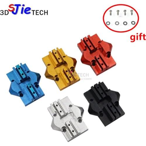 3D printer M3 M4 tackle aluminum alloy delta for Reprap Kossel Pulley slide bore distance 20x20mm 20x15mm moving block