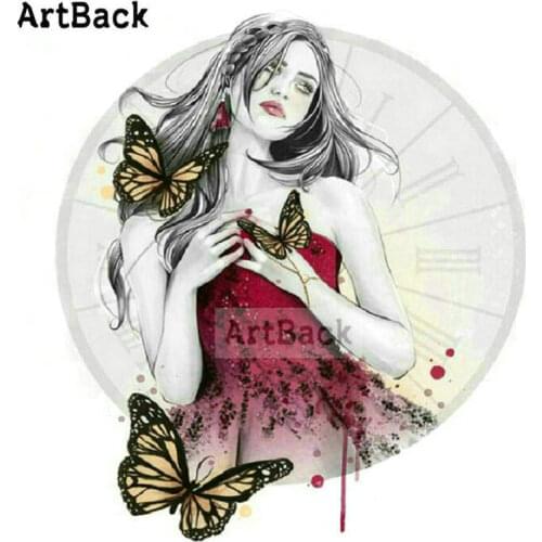 5d diamond painting girl butterfly full square 3d rhinestone mosaic fairy full round diamond embroidery kit art crafts