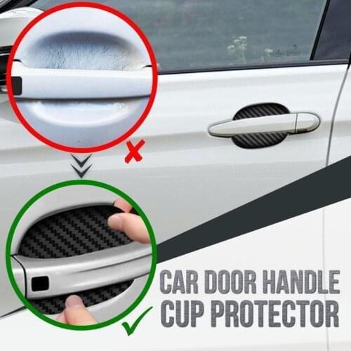 Car Door Handle Cup Prevent scratches Protector Car Auto Door Handle Cup Scratch Guards Protector Film Stickers Accessories