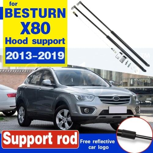For FAW BESTURN X80 2013-2019 Car Front Bonnet Hood Modify Gas Struts Lift Support Shock Damper Bars support rod holder bracket