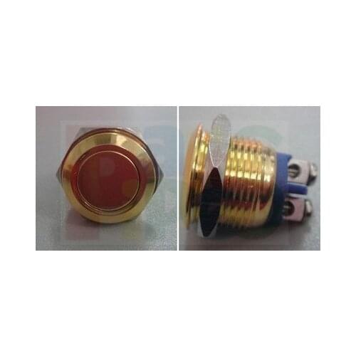 Car Boat Horn Momentary Gold Push-Switch Off-(ON) N/O 3V/6V/9V/12V G16FN