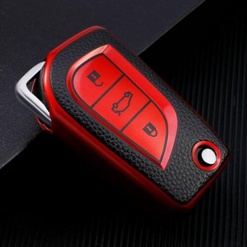 TPU Car Key Cover Case For Toyota Hilux Revo Innova Rav4 Fortuner Keyring Holder Full Auto Accessories
