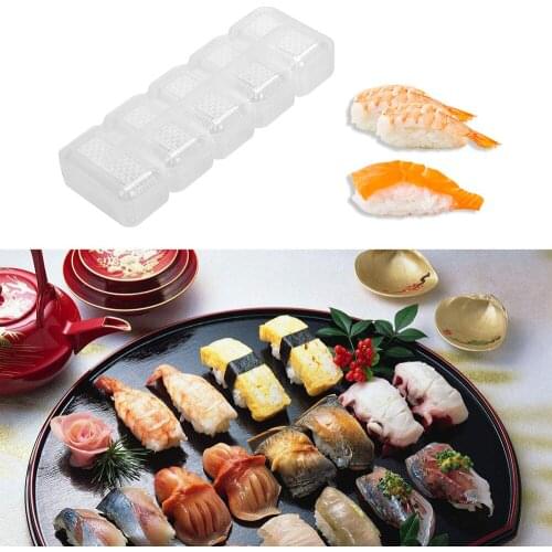Sushi Mold Kitchen Bento Accessories 5 Rolls DIY Sushi Maker Japan Onigiri Rice Mold Food Press Sushi Making Tools