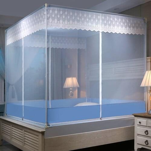 Frame Mosquito Net for bed , Canopy Bed Curtains, Mosquito-proof Cloth Foldable, Bed Canopy for adult Kids Toddlers, Bedroom Dec