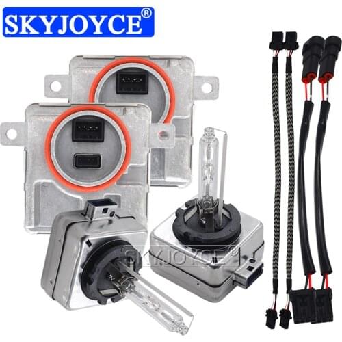 SKYJOYCE 1 Set W003T22071 8K0941597E 8K0941597C D1S D3S D8S Xenon HID Headlight Ballast Kit 35W D8S 6000K Xenon Lamps For Audi