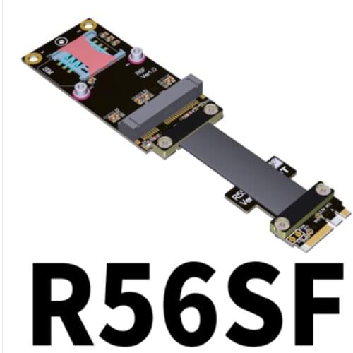 M.2 WiFi A.E key to mPCIe mini PCI-e Wireless Network Card Extension Cable Line Flexible Mini pci-e wifi Bluetooth Riser R56SF