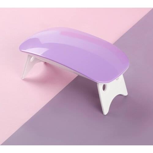 COSCELIA Mini 6W Nail Dryer Machine Portable 6 LED UV Manicure Lamp Nails USB Cable Home Use Nail Lamp for Drying Nails Tools