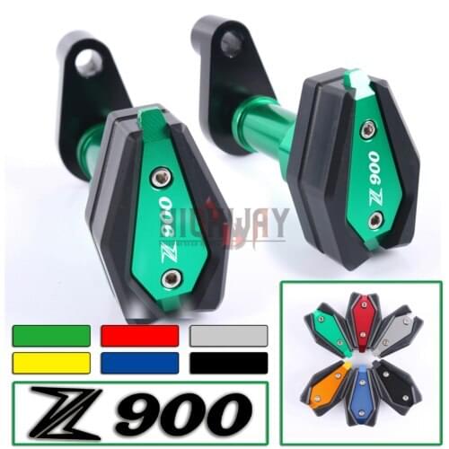Motorcycle CNC Frame Crash Pad Engine Stator Sliders Protector Falling Protection For Kawasaki Z900 Z 900 2017-2018
