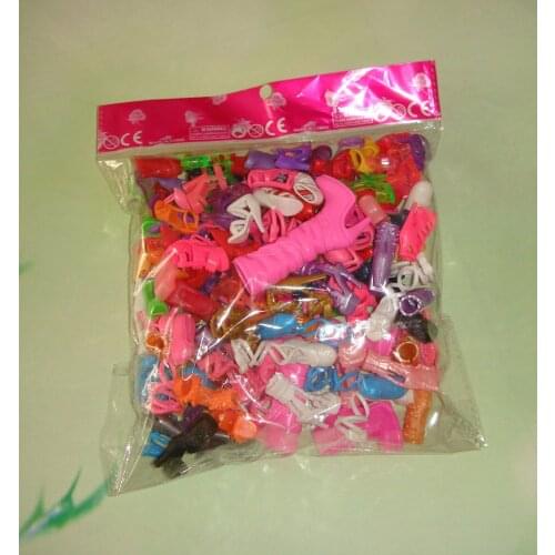 O for U Toy Mixed Styles Shoes 60Pairs/Pack Sandals Boots Shoes For Barbies Shoes Gift Pack Lowest Price Factory Wholesale