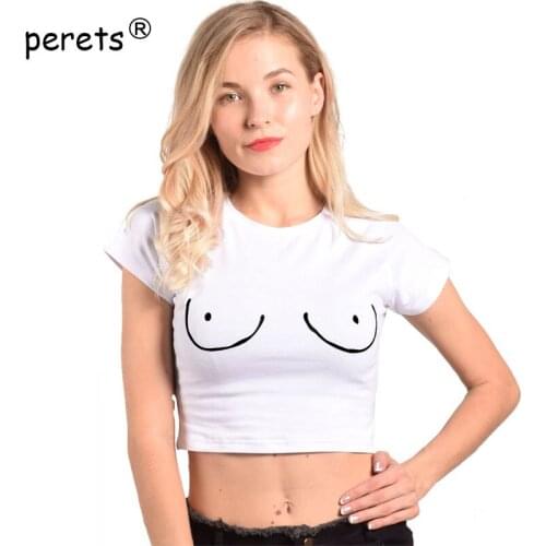 Perets Women's Cropped T-shirts
