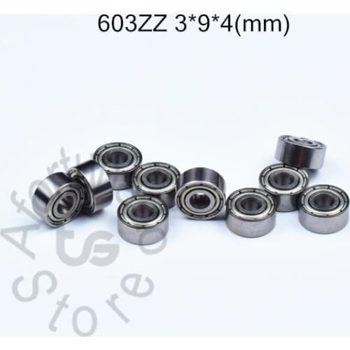 603 603ZZ-4 bearing 3*9*4(mm) free shipping ABEC-5 metal Sealed Miniature Mini Bearing chrome steel bearing
