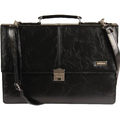 Alone male faux leather bag mens briefcase bag office bags men new season briefcase male bag