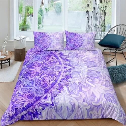 Mandala Bedclothes Bed Sets Bohemian 2/3pcs Bedding Set Twin Queen King Size Comforter Duvet Quilt Cover Soft Bed Cover Sets
