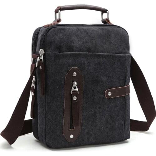 Retro trend mens casual canvas bag shoulder messenger bag/youth outdoor travel shoulder bag portable briefcase Patchwork