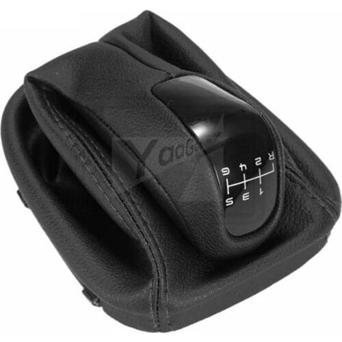 Car Gear Shift Knob For Mercedes Benz C Class W203 S203 6speed Black Not OEM(with leather)