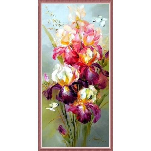 3D Needlework DIY Diamond Embroidery Cross Russia Flower Diy Diamond Paintings Full Mosaic Picture Pattern Cross Stitch