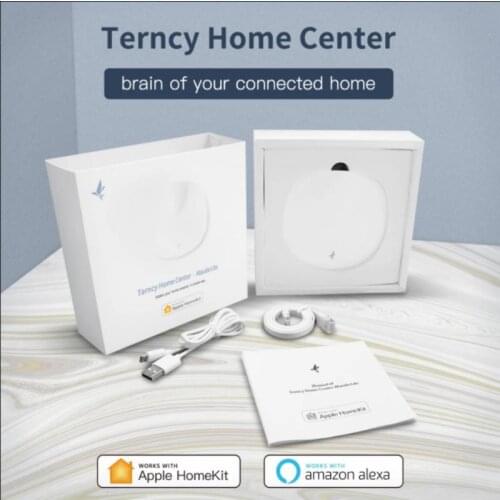 Terncy Zigbee Gateway Hub Smart Home Wireless Comptible with Apple Homekit Google Home Alexa Apple TV HomePod Voice Control