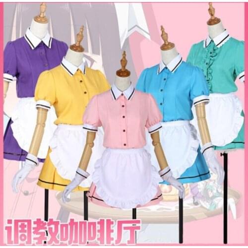 Funny Cosplay Kaho Hinata Cosplay Blend S Stile Cafe Sadistic Maid Uniform Costume Blend S Maika Kaho Hinata *new