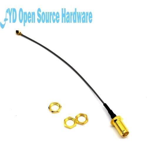 5pcs Extension Cord RF Connector RP SMA Jack Male Pin to ufl./ IPX IPEX Adapter 1.13mm Pigtail Cable