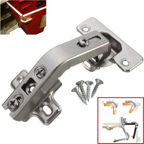 135 Degree Corner Folded Cabinet Door Hinges Kitchen Bathroom Cupboard Hinge 2 Holes for Home Tools