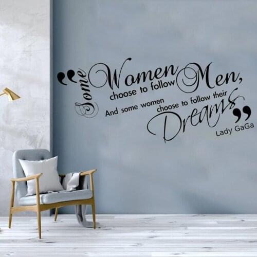 Lady Gaga Wall Quote Decal Lounge Room Vinyl Wall Stickers Interior Art Mural Singer Music Home Decor Art Mural Removable SY446