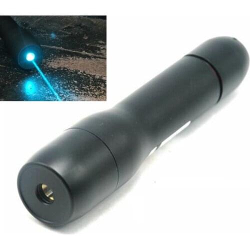 488nm 1mW Waterproof Cyan-Blue Laser Pointer Focusable Dot Laser Torch Flashlight