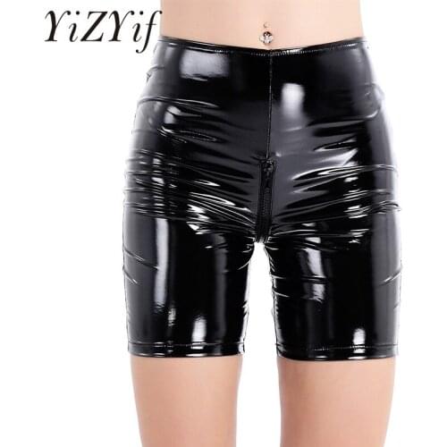 Женские кожаные шорты YiZYiF China At AliExpress