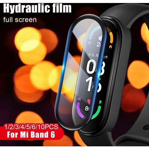 3D Screen Protector for Xiaomi mi band 6 Soft Curved Protective Glass For Xiaomi Mi band6 Miband6 Cover For Xiaomi band 5 4 Film