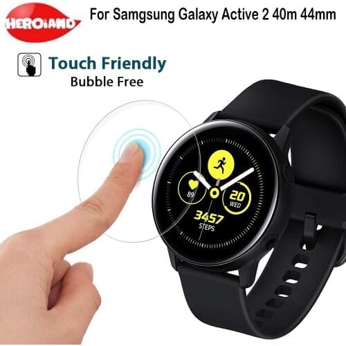 2X For Samsung Galaxy Watch Active 2 40mm 44mm R830/R820 Soft Full Screen Protector Protective Film Anti Explosion Anti-shatter
