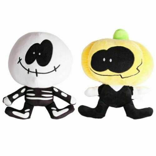 25cm Friday Night Funkin Plush Toys Spooky Month Skid and Pump Soft Stuffed Pillow Doll For Children Birthday Halloween Gifts