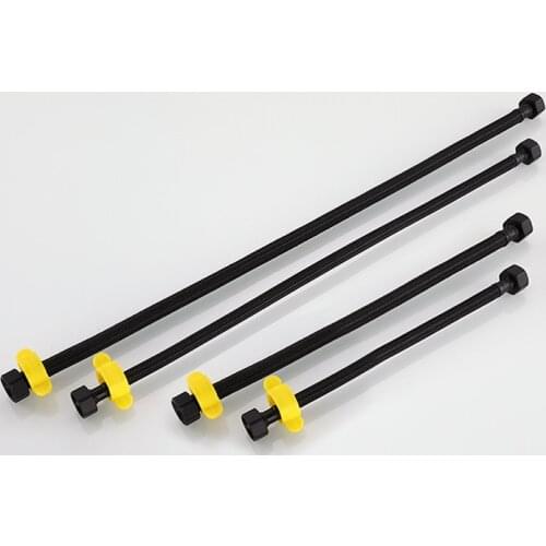 304 stainless steel corrugated pipe, 40-100cm washbasin faucet hot and cold water hose beak copper single head tube