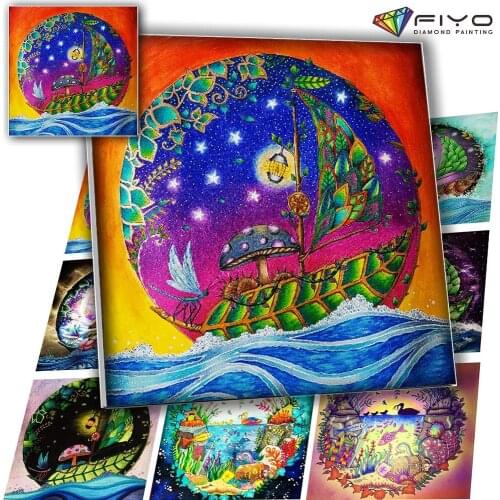 5D DIY Diamond Painting Small Boat Mosaic Full Drill Square/Round Diamond Embroidery Cross Stitch Set Home Wall Decoration Art