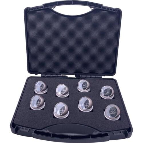 8pcs Monitoring with magnetic beads BALL mini prism with Magnetic base for total station, sphere Silver Coated Prism