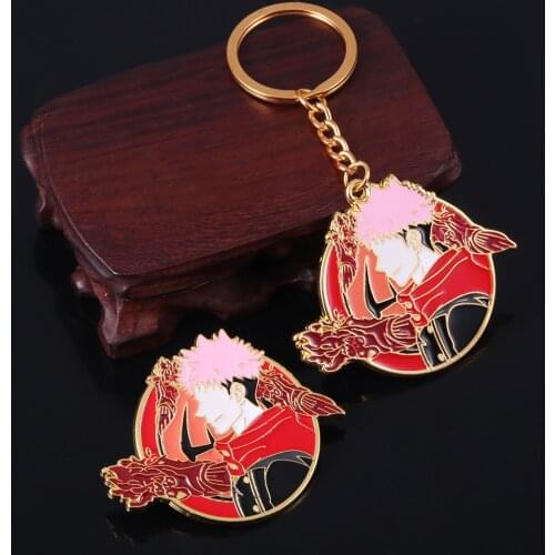 Anime Jujutsu Kaisen Itadori Yuji Keychain Cool Figure Fushiguro Megumi Gojo Satoru Pendant Key Chain Women Men Keyring Jewelry