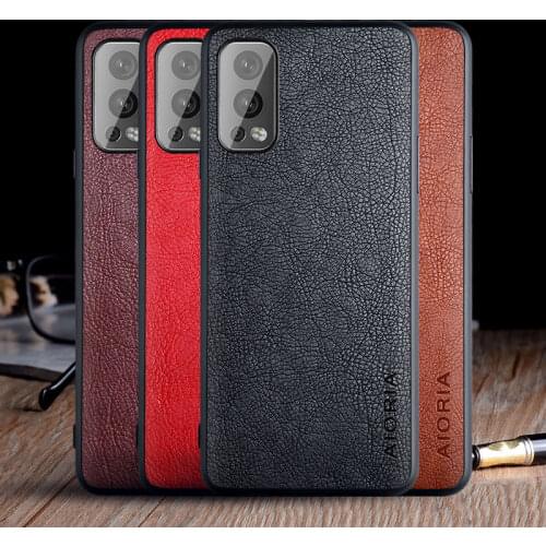 Case for Oneplus Nord 2 5G core edition funda luxury Vintage Leather skin coque TPU hard cover for oneplus nord 2 case capa