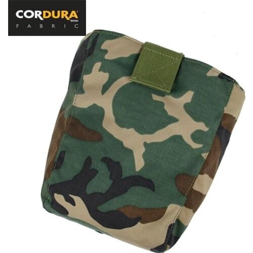 Cordura Curve Roll-Up Tactical Magazine Dump Pouch Woodland(XTC051017)