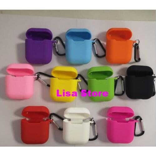 DHL For Apple AirPods Protective Shockproof Silicone Case Pouch With Dust Plug Retail Package For iPhone 7 Bluetooth Earphone