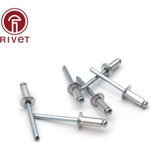 DIN EN ISO 15977 20 Pcs M4 Aluminum And Iron Round Head Multi-Size High-Quality Rivets Blind Rivets