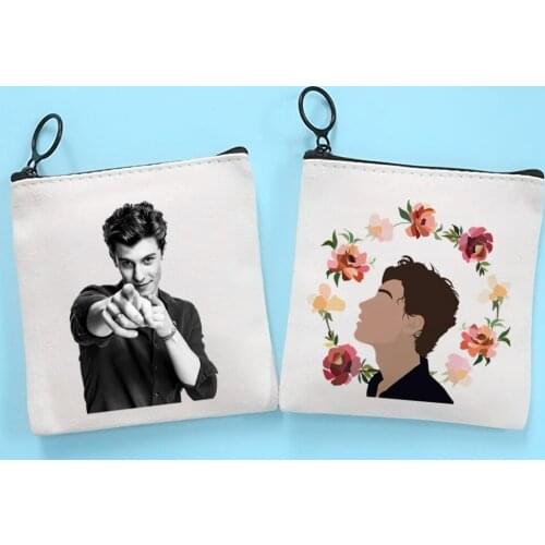 Shawn Mendes Senorita Canvas Coin Purse Coin Purse Collection Canvas Bag Small Wallet Zipper Key Bag Hand Gift