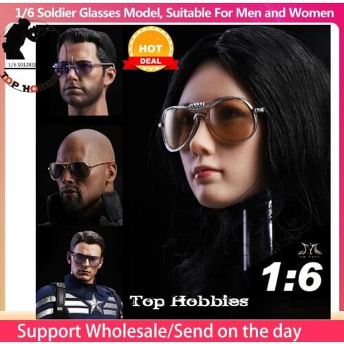 1/6 Hot Toys Mini Sunglasses Model MK47 YMtoys 1/6 Soldier Model Glasses PVC+ABS For 12"Action Figure Headsculpt Body Accessory