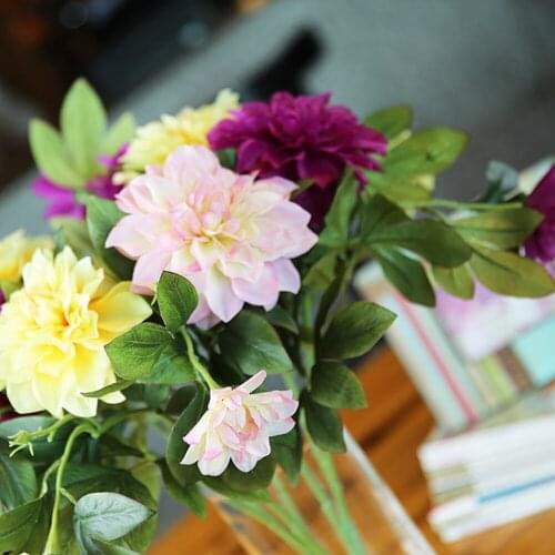 2 Heads Fake Peony Vases for Home Decoration Accessories Wedding Decorative Flowers Scrapbooking Garden Household Products 66 cm